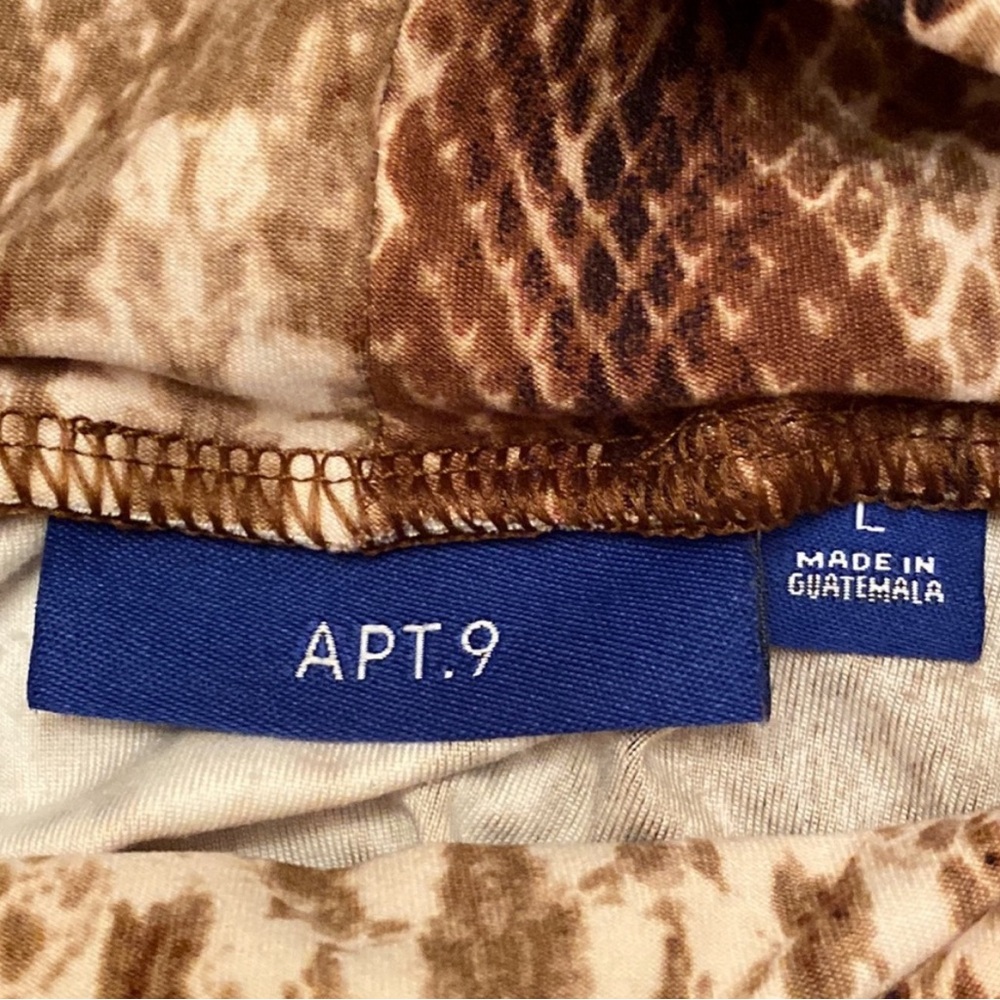 Apt. 9 Snakeskin Print Turtleneck Blouse In Women… - image 5